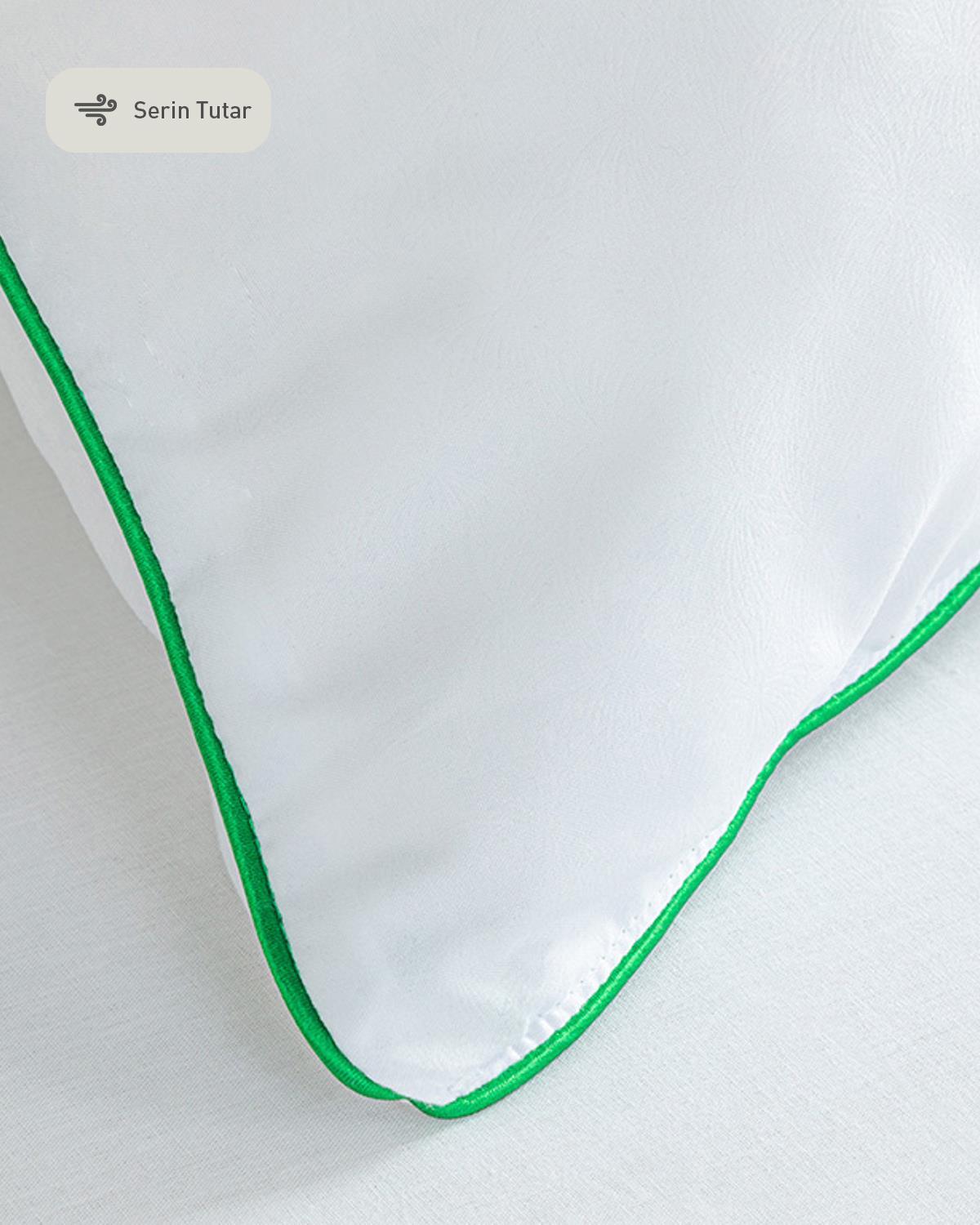 Pernă, BAMBOO BASIC, bambus cu umplutură din fibra siliconizata, 80x80 cm, alb