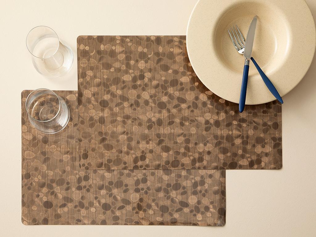 piatră # Set 2 30x45 cm Maro