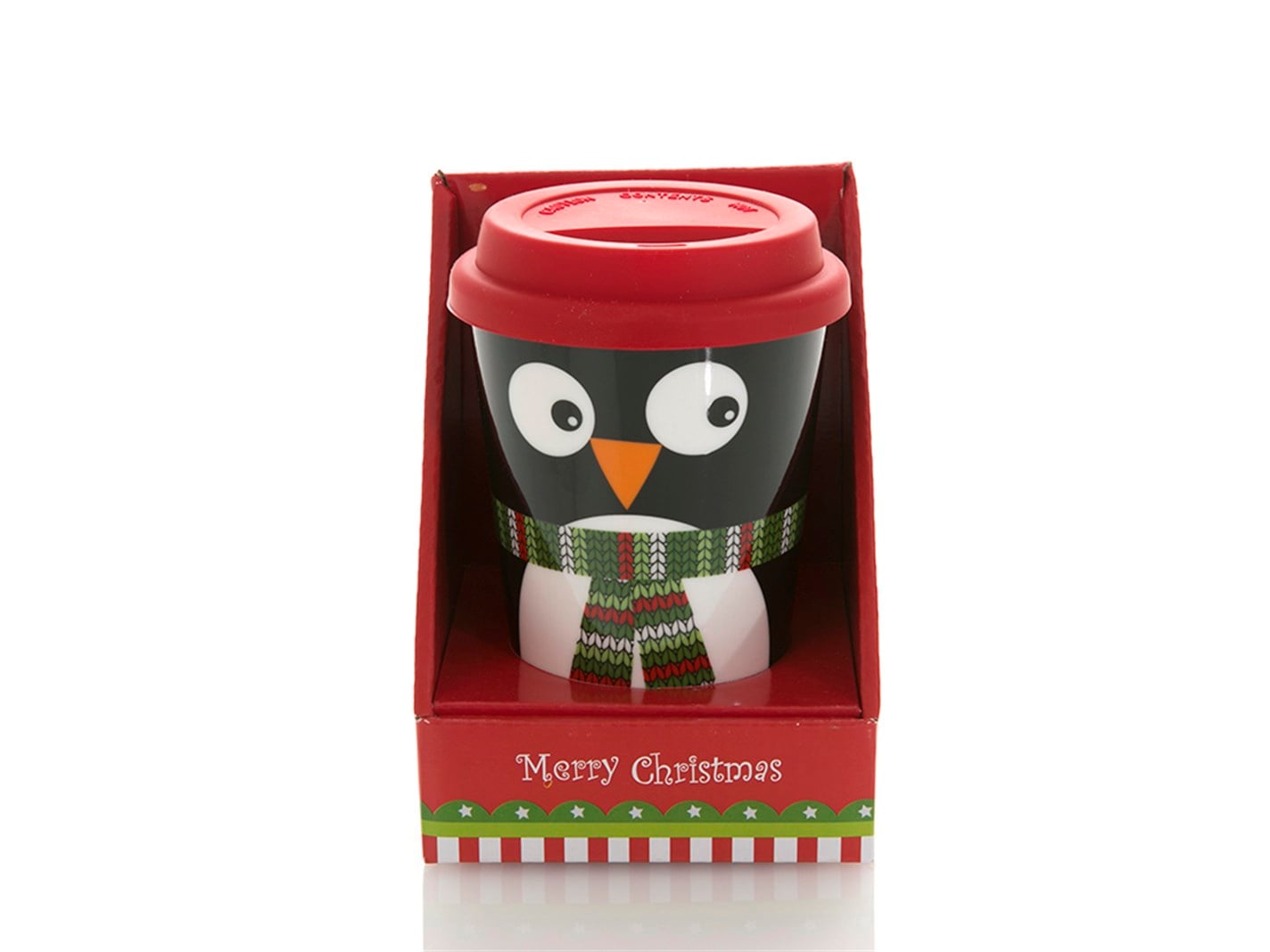 Pinguin  Capacul siliconului 400 ml roșu