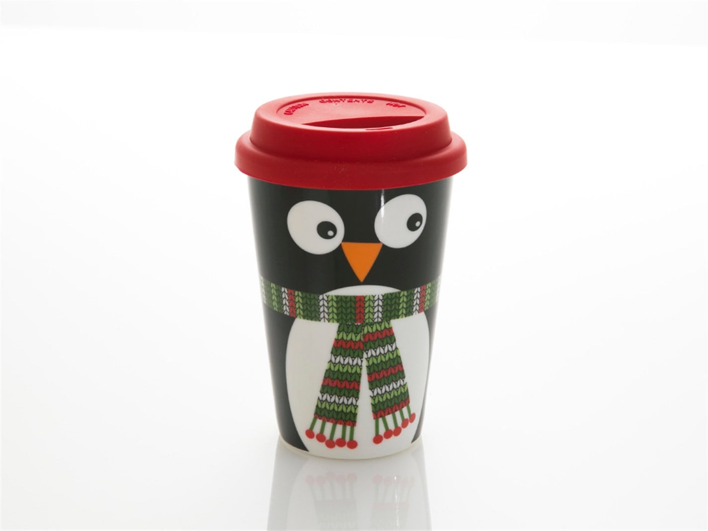 Pinguin  Capacul siliconului 400 ml roșu