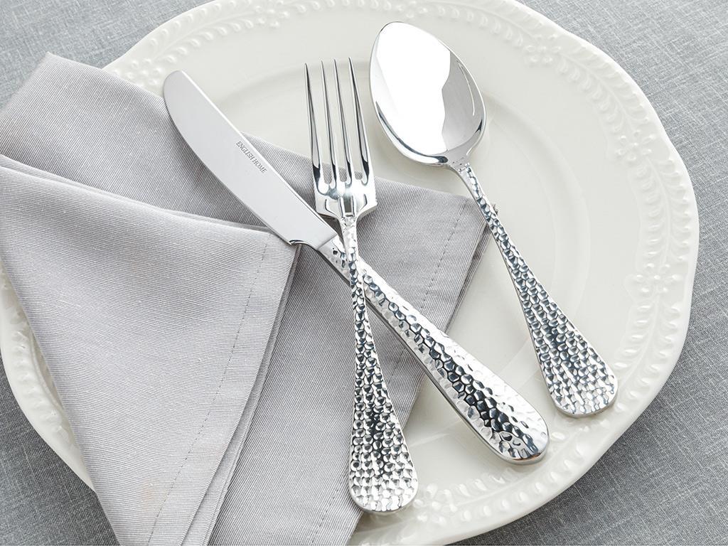 Pinoli Stainless Steel 6 Person-18 Pcs Cutlery Set Silver.