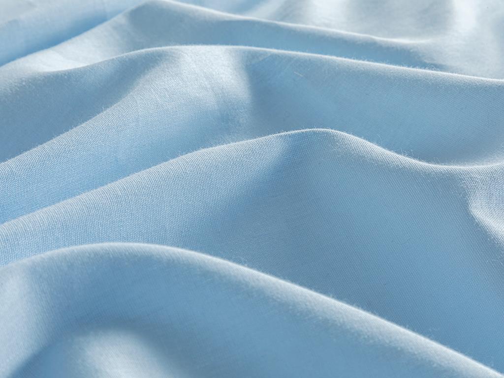 Plain Bumbac For One Person  SET LENJERIE DE PAT 160x220 cm Mavi - Pudra