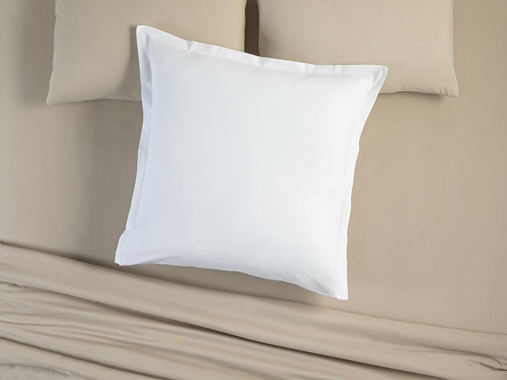 Plain Bumbac Oxford Single Față De Pernă 80*80 Cm Alb