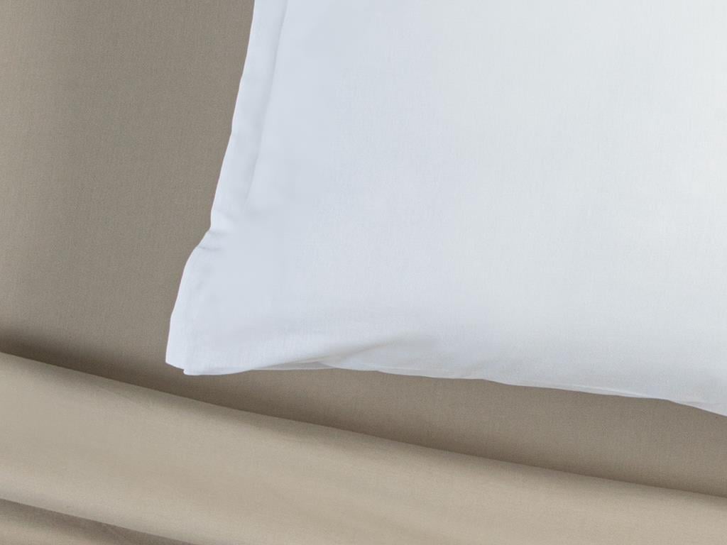 Plain Bumbac Oxford Single Față De Pernă 80*80 Cm Alb