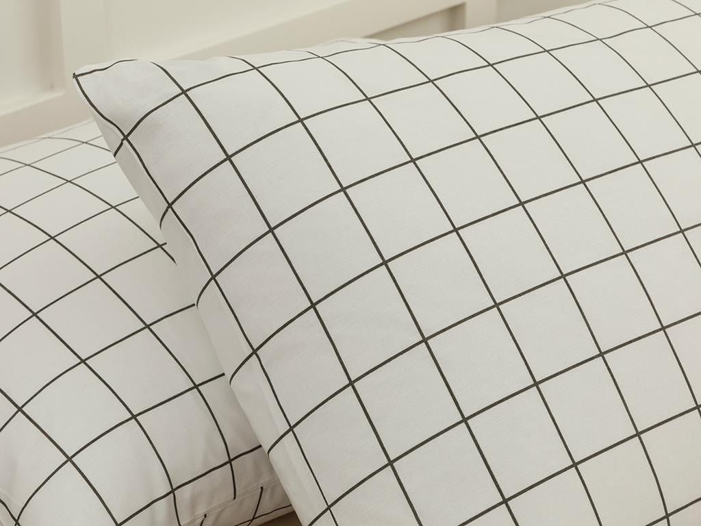 Plain Check Kombin Cottony Set 2  FAȚĂ DE PERNĂ 50x70 cm White