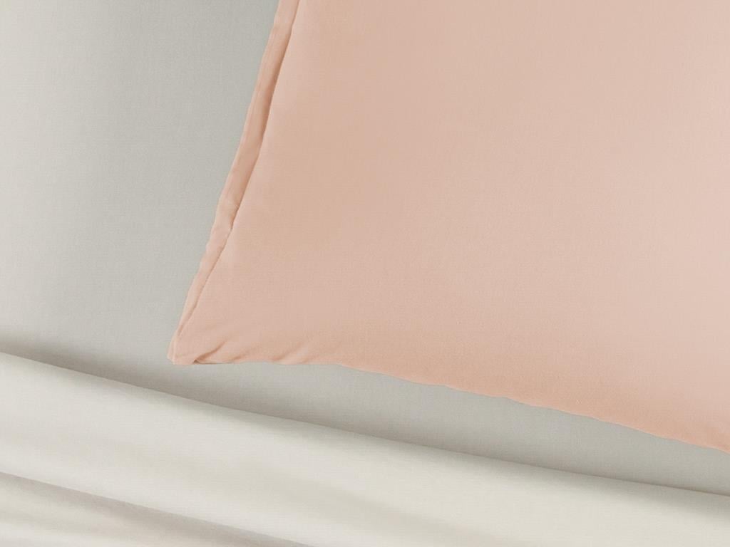 Plain Cottony Oxford Tekli  FAȚĂ DE PERNĂ 80x80 cm Powder Pink