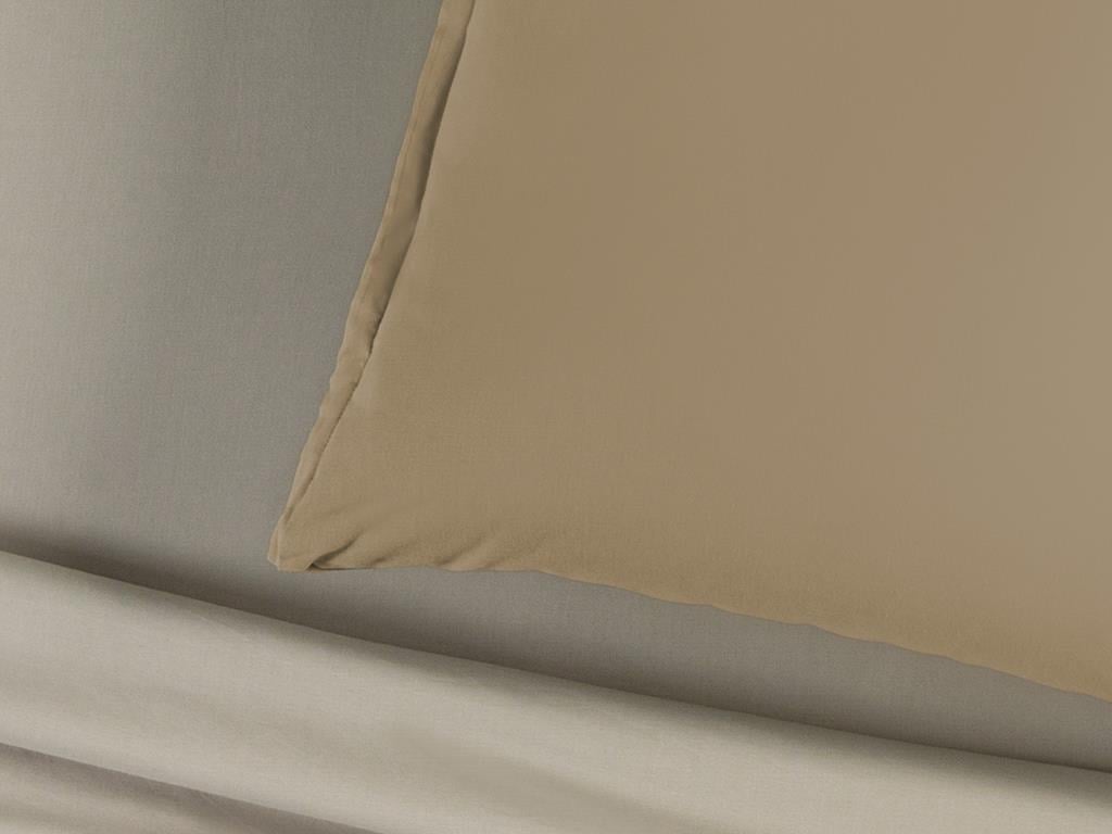 Plain Cottony Oxford Tekli  FAȚĂ DE PERNĂ 80x80 cm Spumă de Cafea