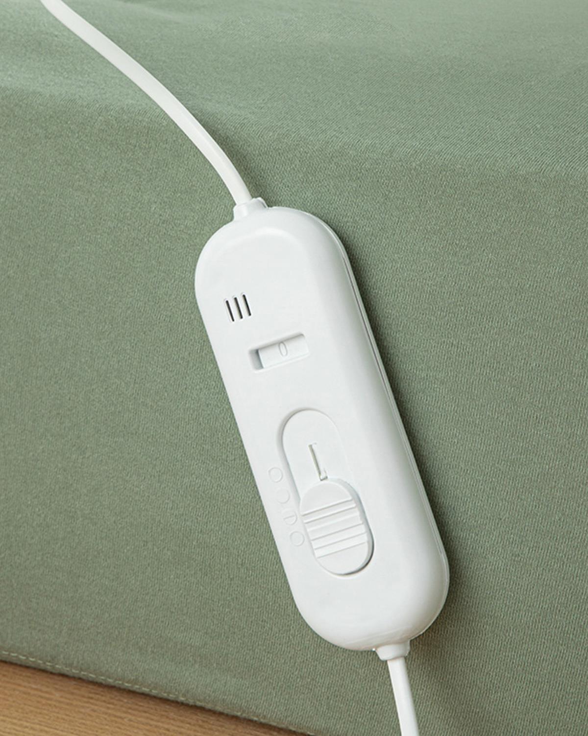 Plain Pătură Single, Pătură Electrică, 90*145 Cm, Argintiu