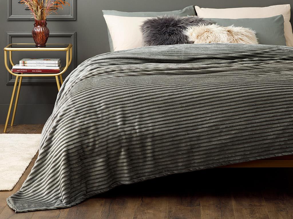 Plain Super Soft Double Person  PĂTURĂ 200x220 cm Anthracite