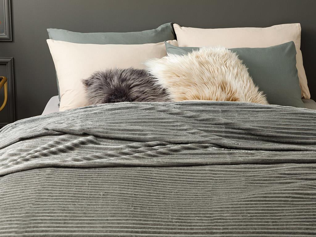 Plain Super Soft For One Person  PĂTURĂ 150x200 cm Anthracite