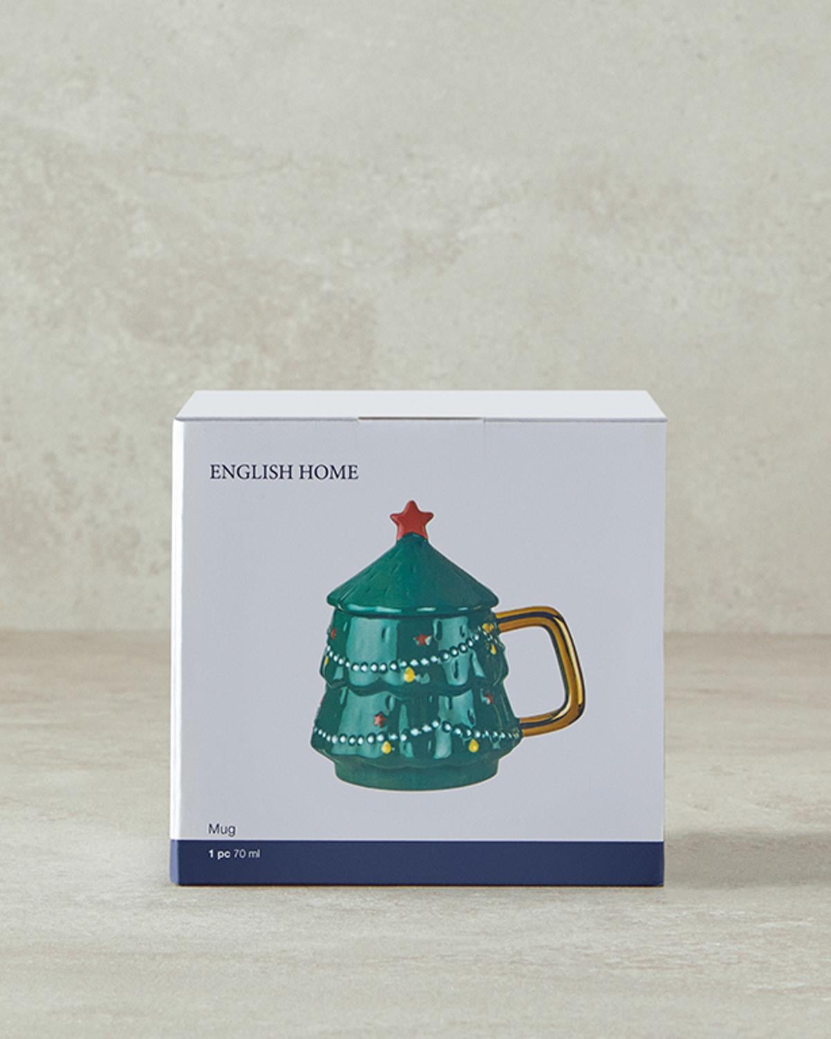 Pomul de Crăciun Dolomită Cu Capac Cană 470 ml Verde