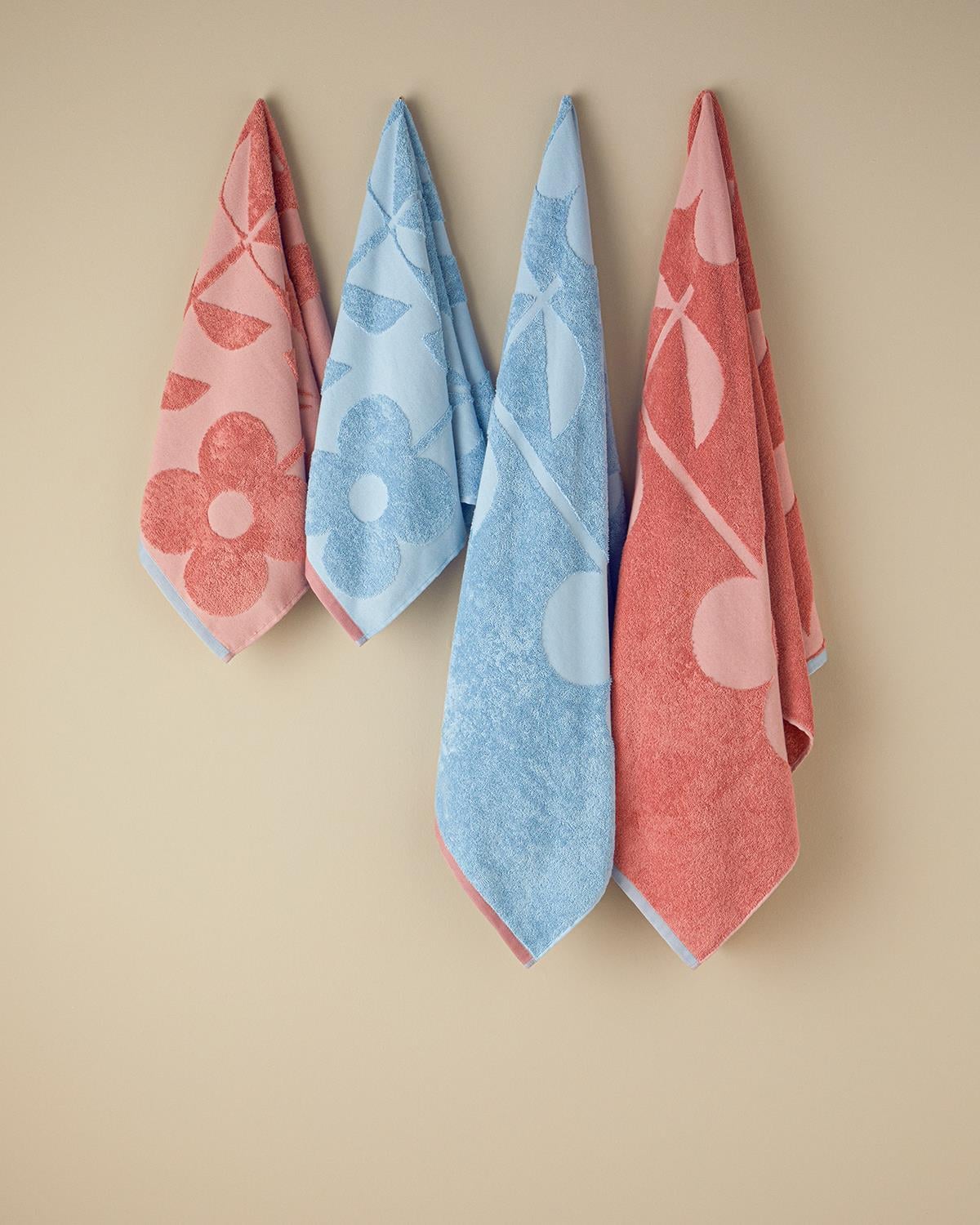 Prosop de baie, Mix Duo, bumbac-poliester, 70x140 cm, bleu