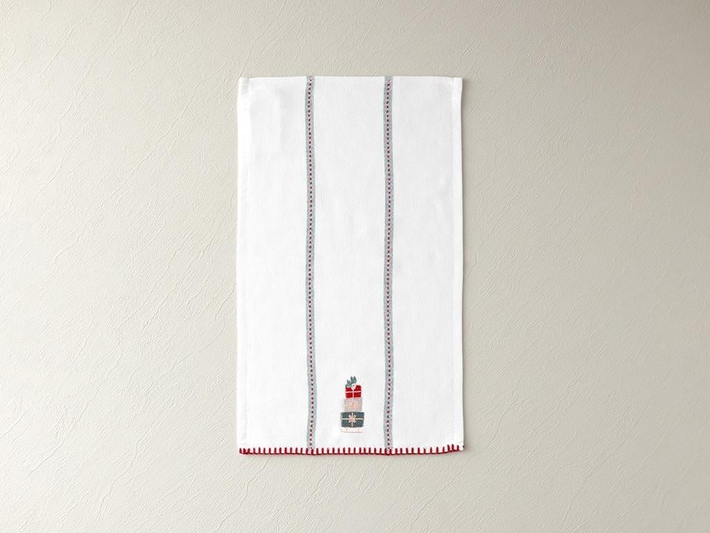 Prosop de bucătărie, Gift Wrap, bumbac, 30x50 cm, alb