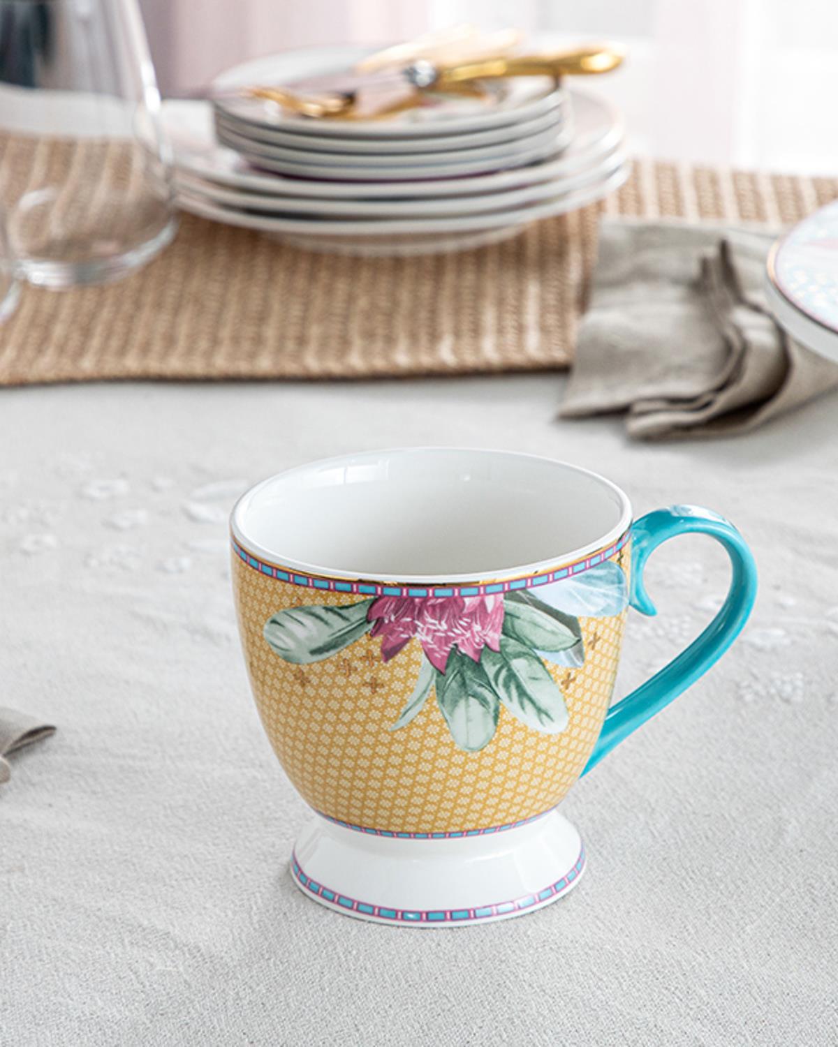 Protea New Bone China Mug 500 ml Mustard