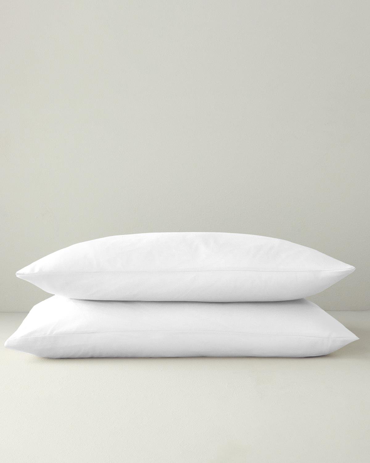 Pure Cu Bumbac Cu 2 Piese Față De Pernă 50x70 cm Alb