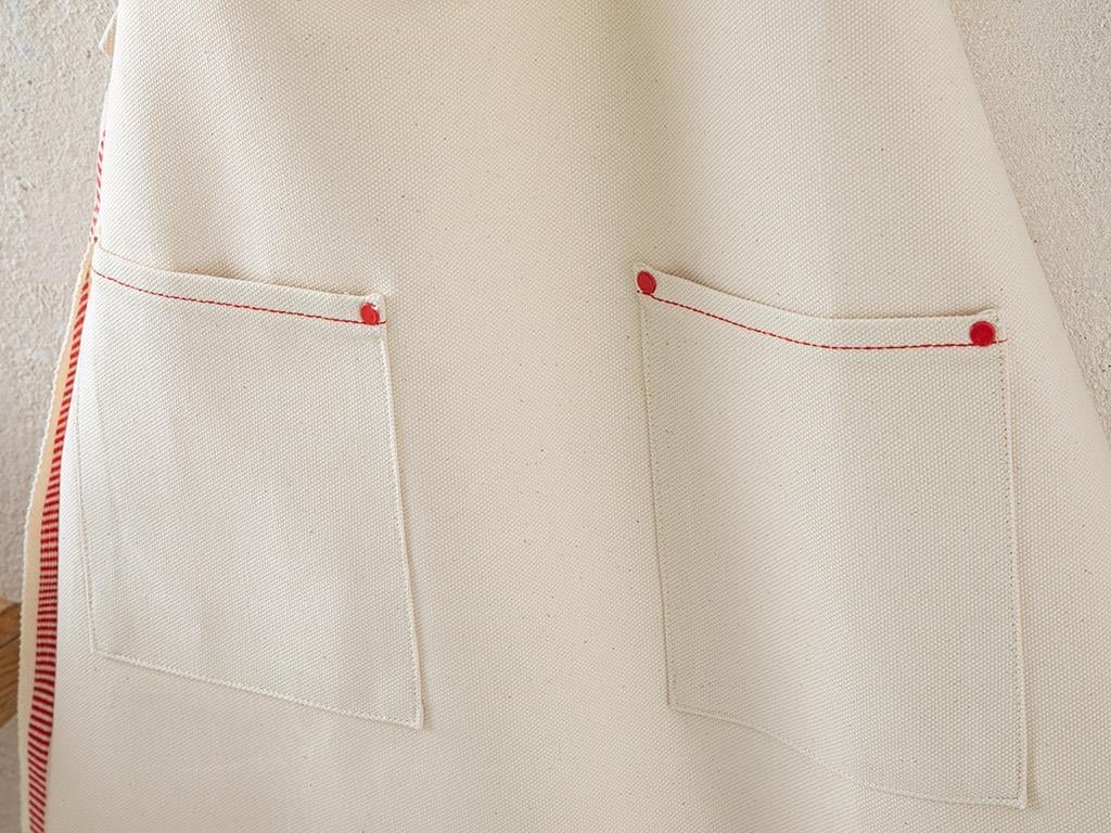 Pure Natural Cotton Kitchen Apron 56x76 cm Cream
