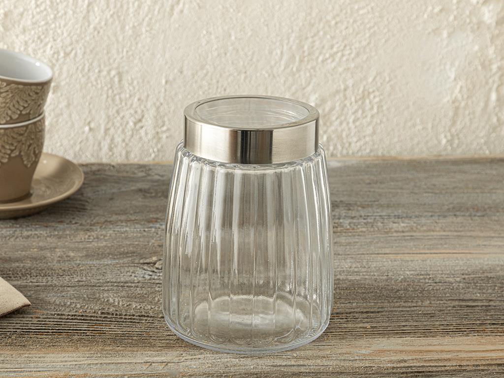 Quinn Glass Borcan 1200 ml Transparent
