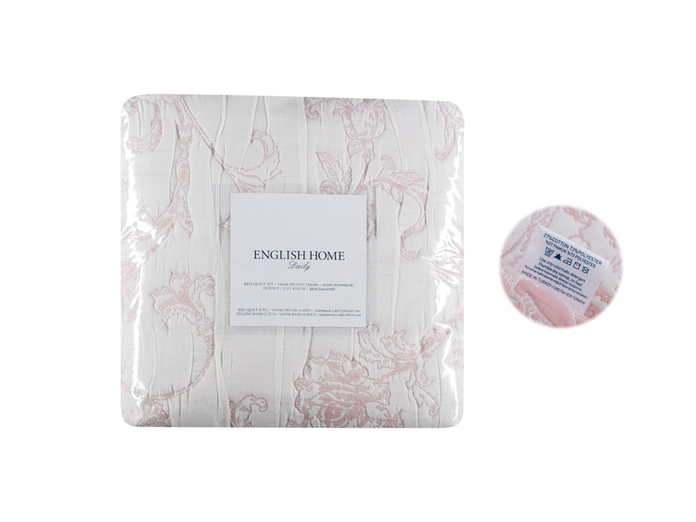 Rambler Rose Jacquard Persoană dublă 250x260 cm Roz