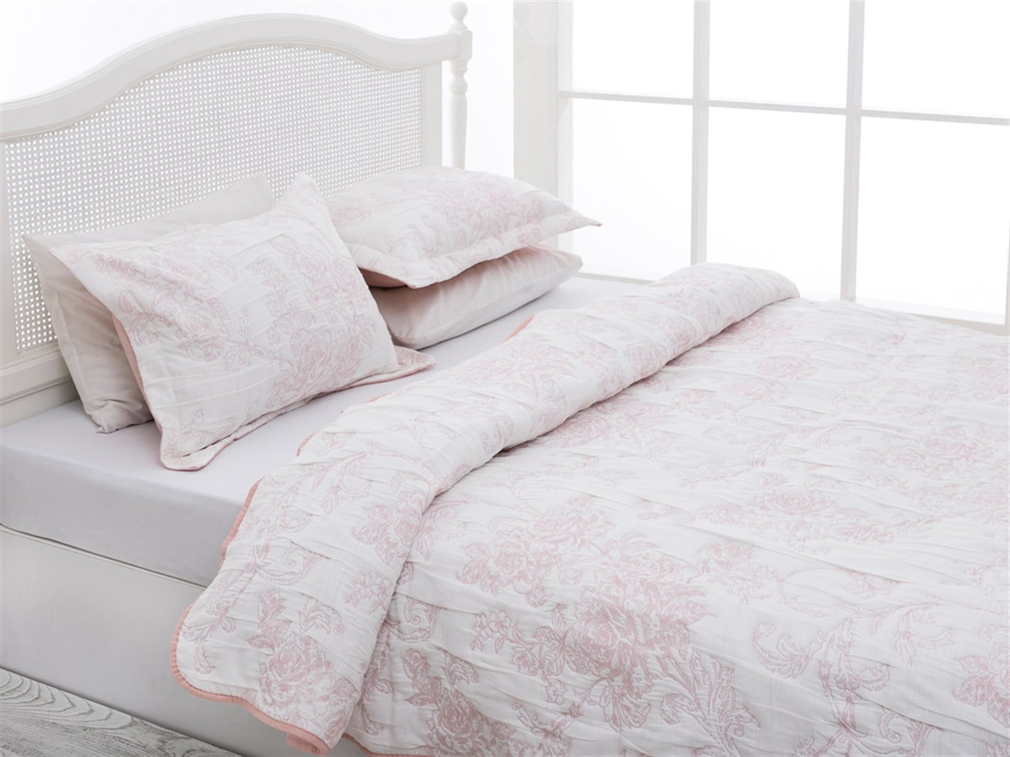 Rambler Rose Jacquard Persoană dublă 250x260 cm Roz
