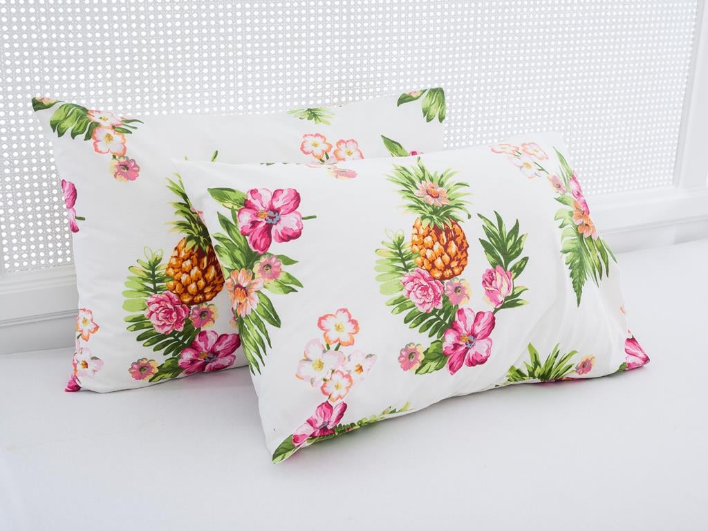 Rapsodia tropicală Cottony Set 2  FAȚĂ DE PERNĂ 50x70 cm Pink