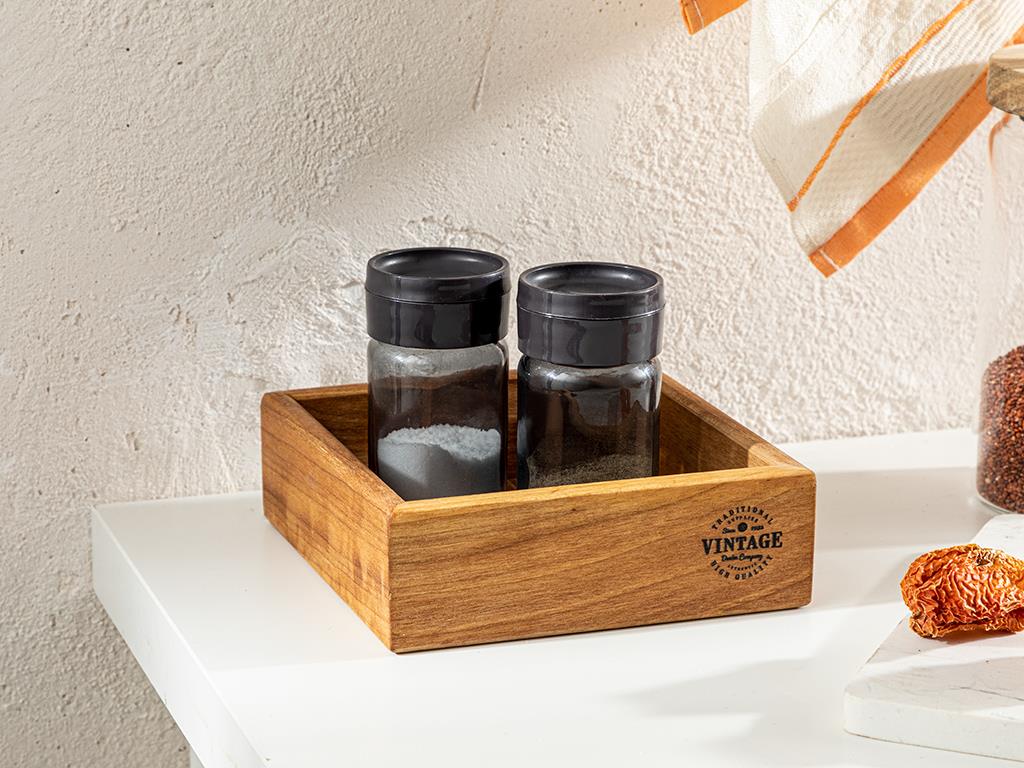 Royal Walnut over-the-counter Kitchen Organizer 15x15x5 cm Brown