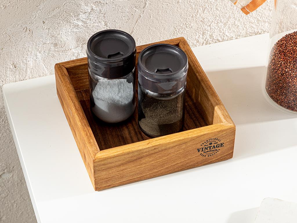 Royal Walnut over-the-counter Kitchen Organizer 15x15x5 cm Brown