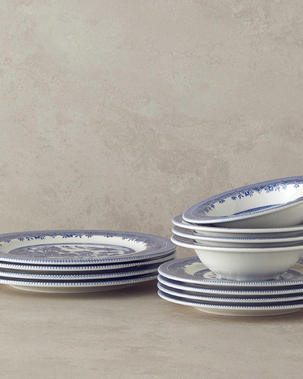 Royal Porcelain Dinner Set 12 Parça 4 Kişilik Blue