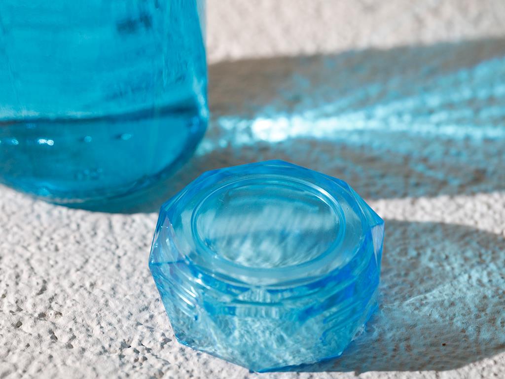 Rena Glass Water Bottle 420 ml Turquoise