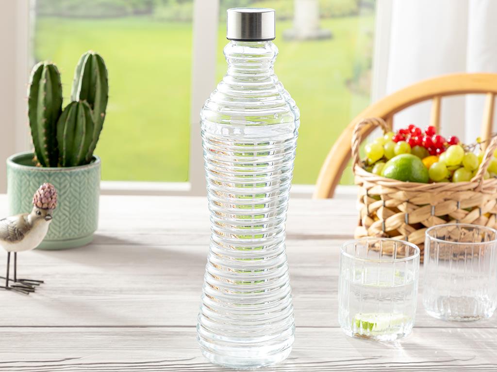 Rena Glass Bottle 1000 ml Transparent