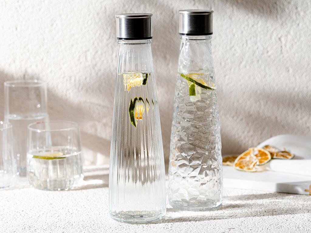 Revan Glass Water Bottle 500 ml Transparent