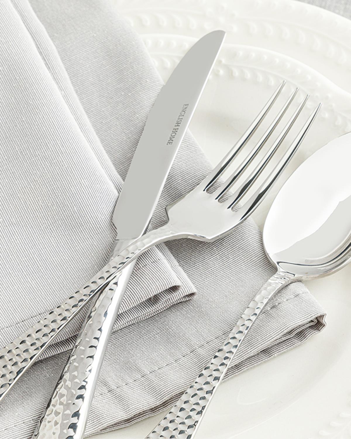 Riba Stainless Steel 6 Person-18 Pcs Cutlery Set Silver.