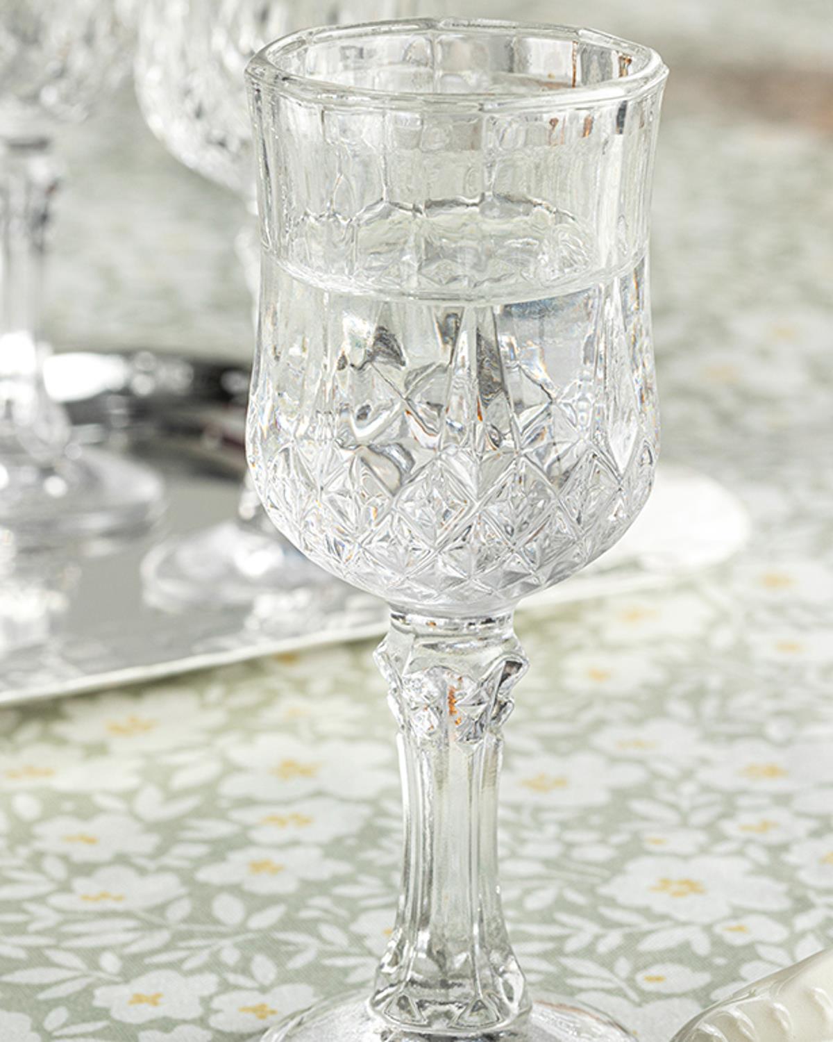 Rich Roe Glass 6 Set Served with Coffee Water Glass 50 ml. Transparent
