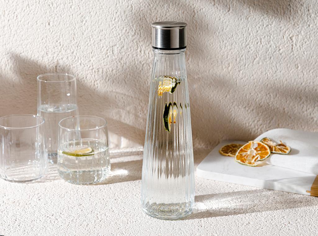 Rich Glass Water Bottle 500 ml Transparent