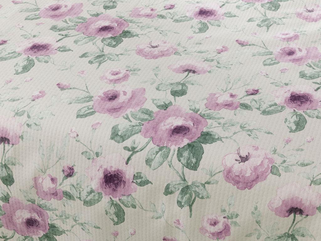 Rime violete  Cu imprimeu Pentru o persoana  SET CUVERTURĂ 150x220 cm Violet