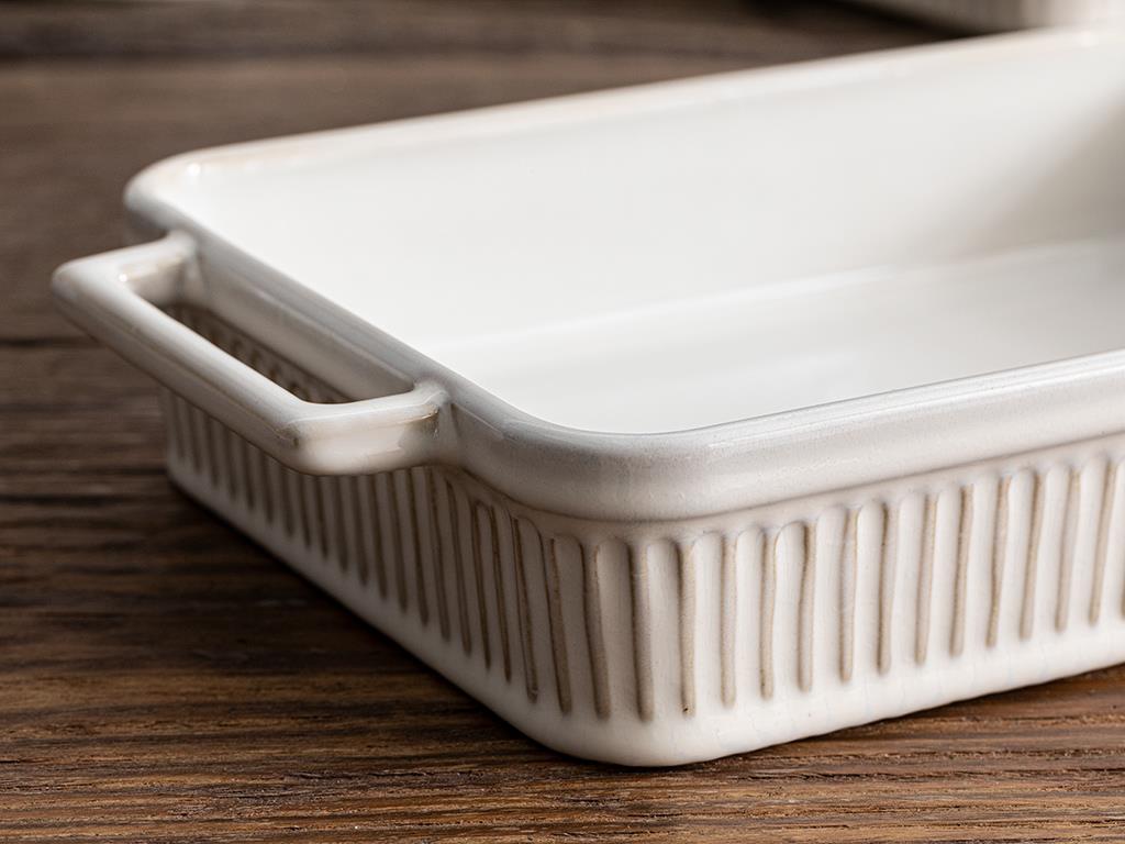 Rochelle Stoneware Oven Cover 30x17x5 cm Gray