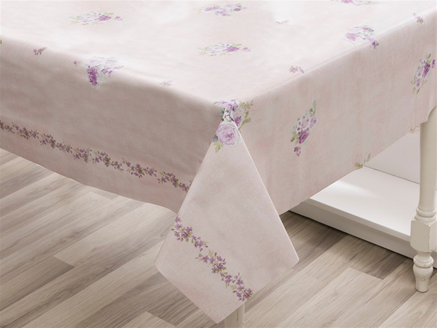 Romantic Floral Tipărit  200x140 cm Roz-lilac