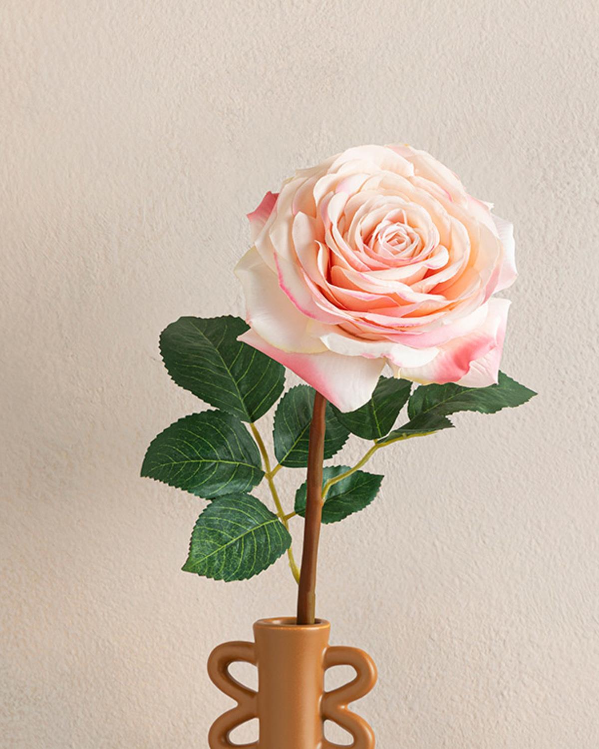 Rosalie Plastic Artificial Flower - One Pc 65 cm Light Pink,