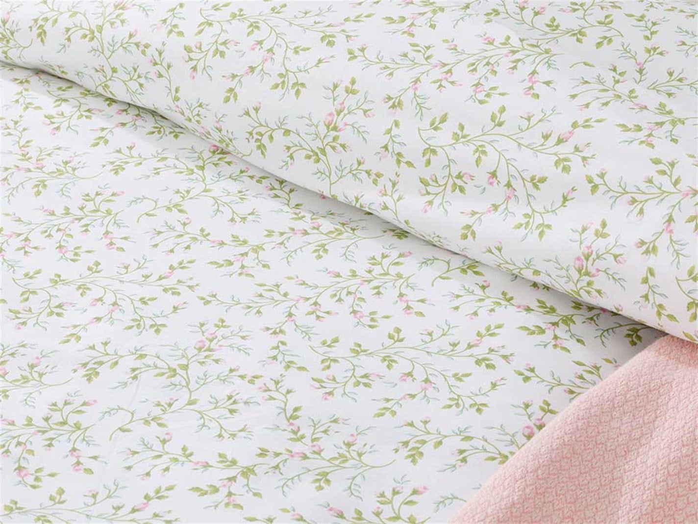 Rose-Belle 57 Tel / 144 Numărul de fir Persoană dublă 200x220 cm Mint-lilac-roz