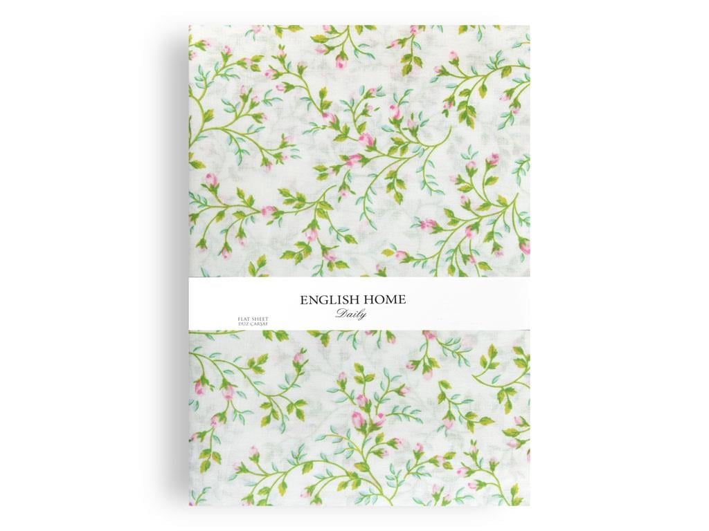Rose-Belle Bumbac Dublu Cearșaf 240*260 Cm Verde