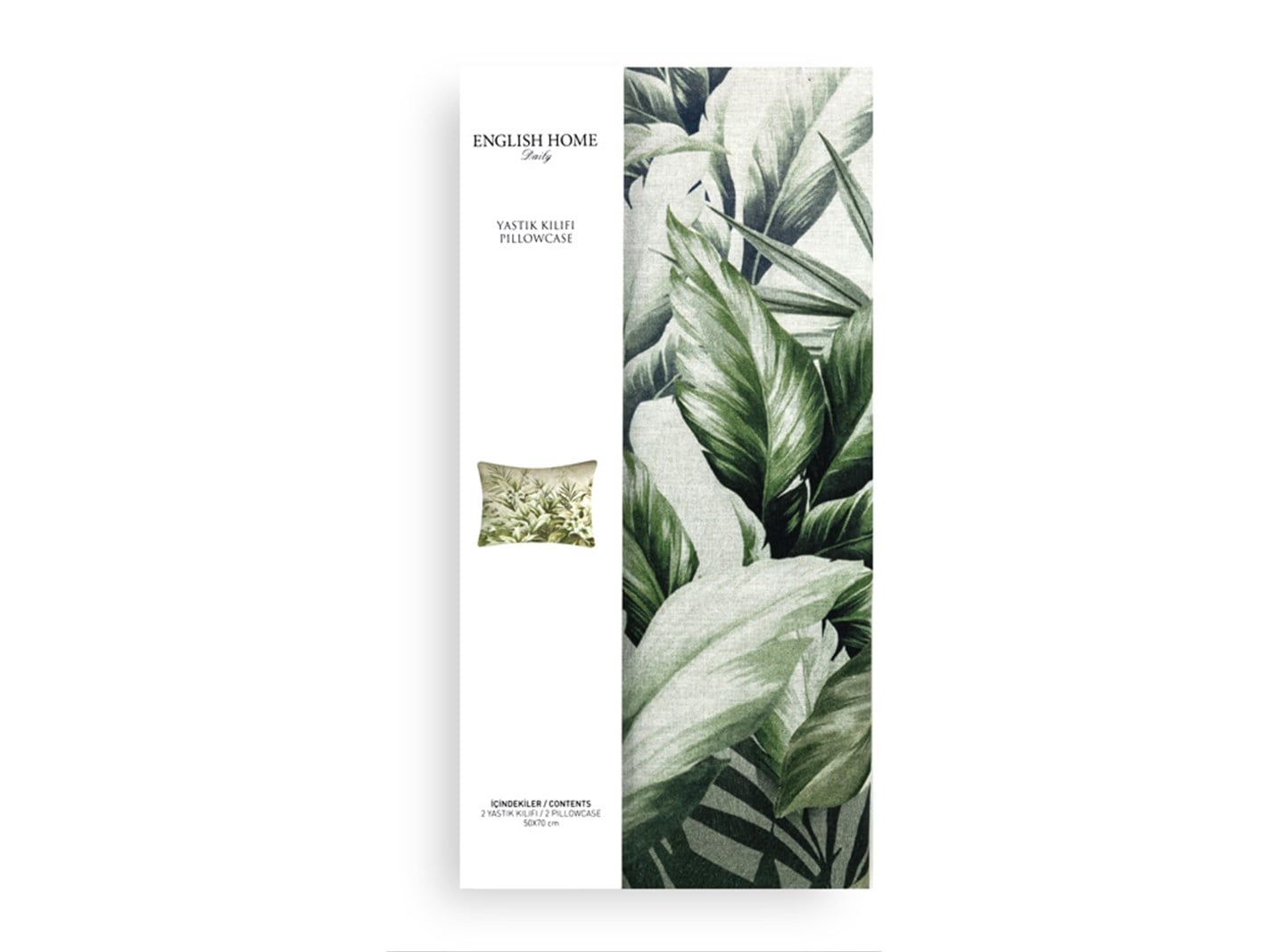 Sălbatic verde 57 Tel / 144 Numărul de fir 2 set 50x70 cm Seledon,