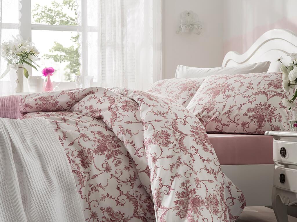 Scarlet TR Bumbac For One Person  SET LENJERIE DE PAT 160x220 cm Rose Color