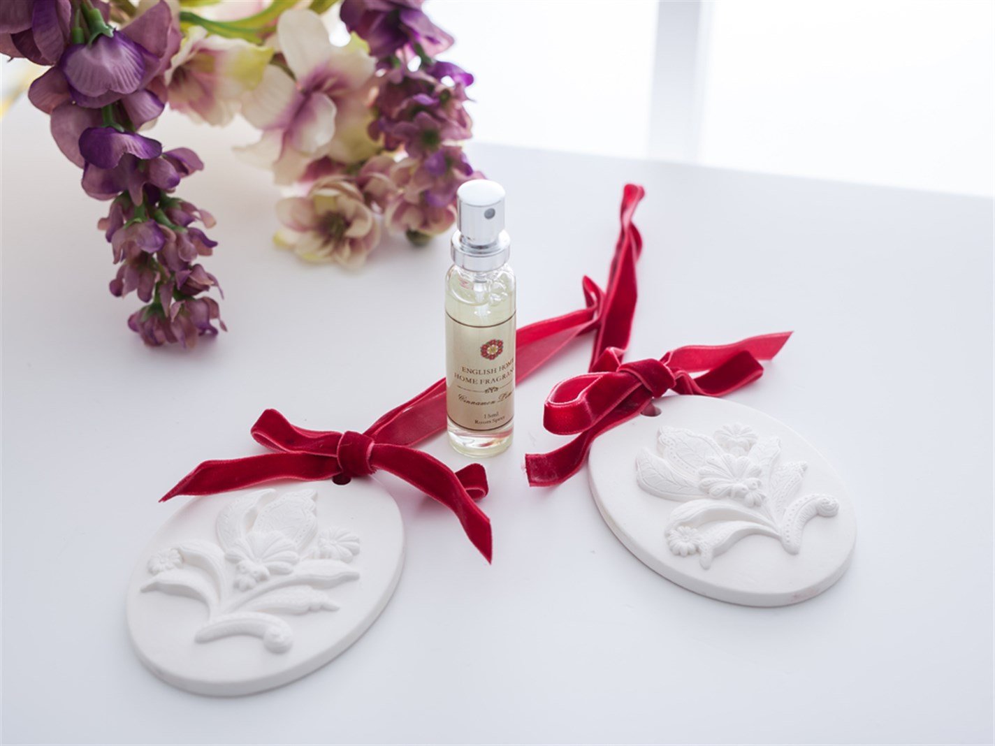 Scorțișoară de scorțișoară Parfumat 2 set 2'li Rosu bordo