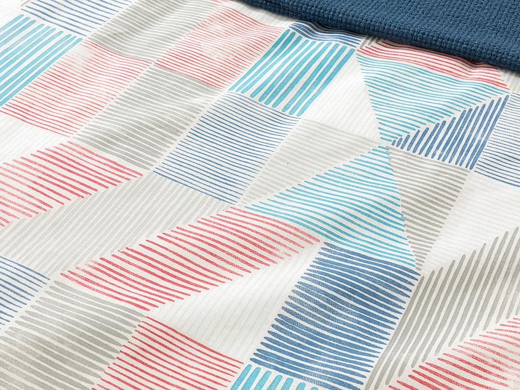 Sea Marine Cottony  Super King  SET LENJERIE DE PAT 260x220 cm Albastru.
