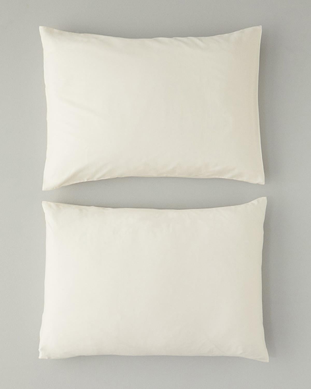 Set 2 fețe de pernă, Micell, bumbac satinat, 50x70 cm, ivory