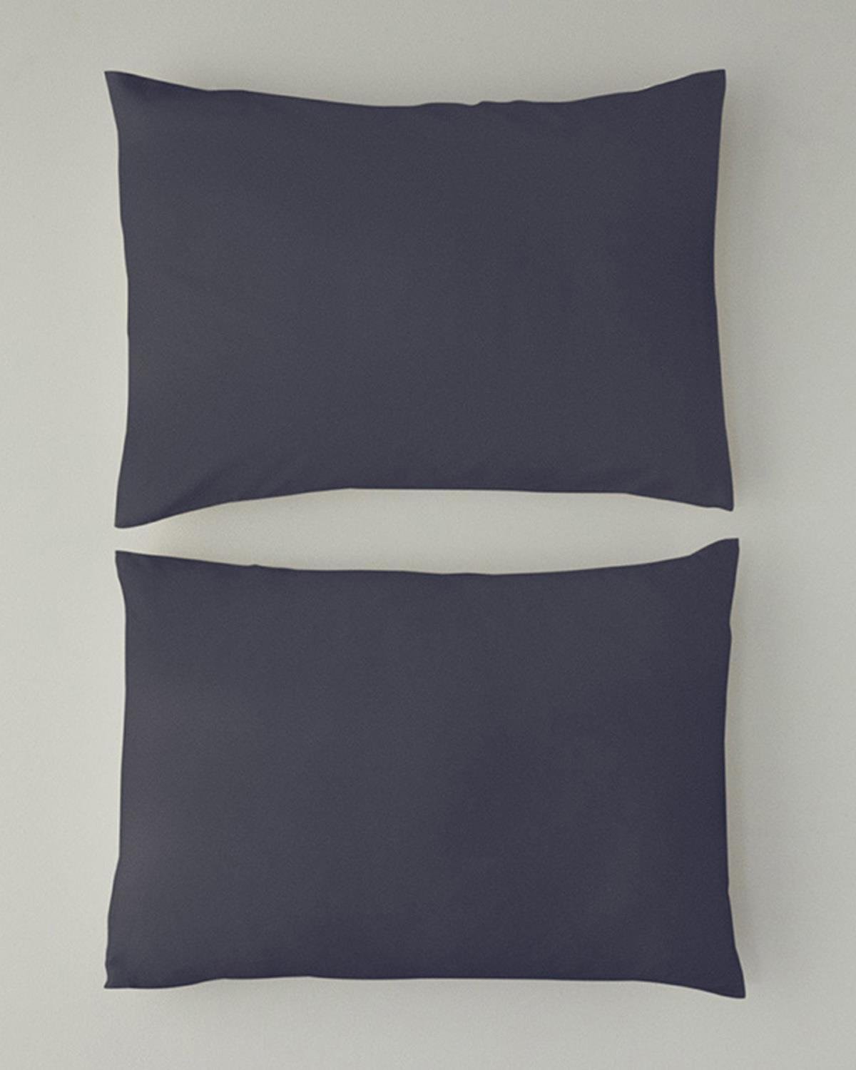 Set 2 fețe de pernă, Micell, bumbac satinat, 50x70 cm, antracit