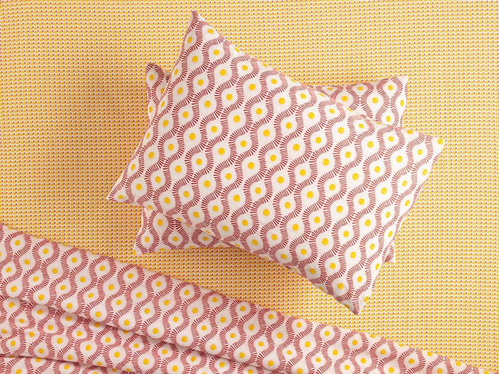 Sunny Side Easy Iron 2 Set Pillowcase 50x70 cm Pink