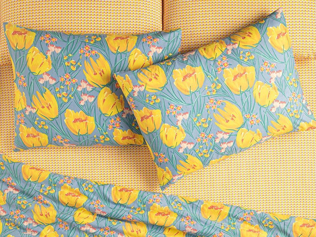 Set 2 fețe de pernă, Tulip Paradise, bumbac-poliester, 50x70 cm