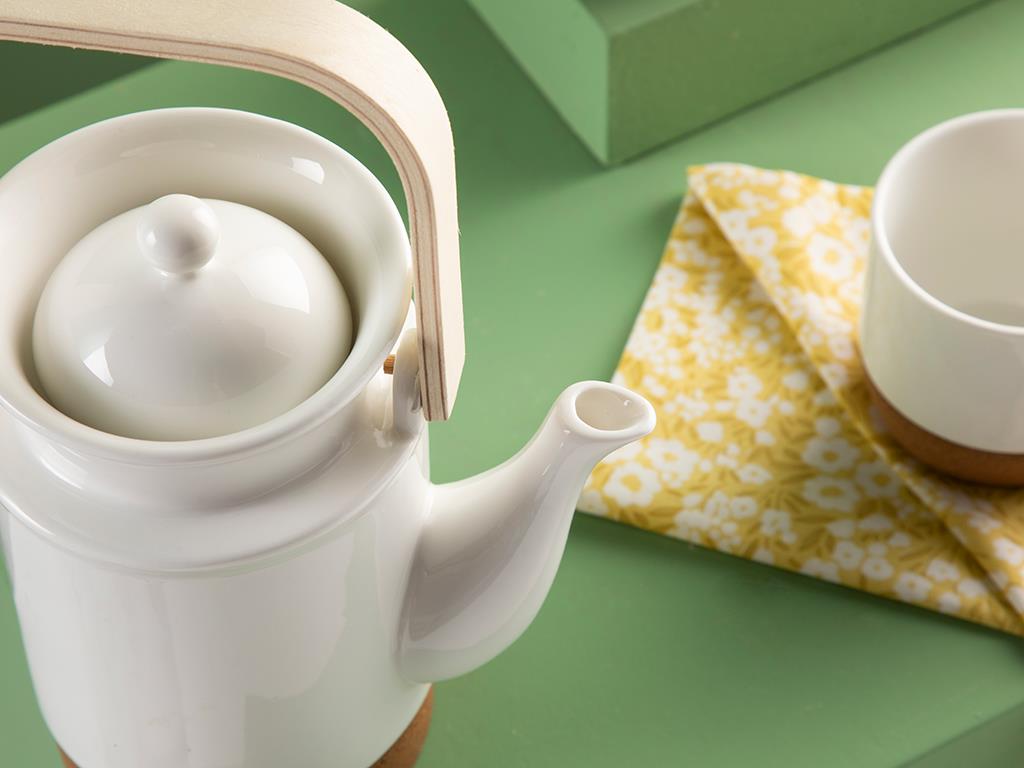 Simple Elegant Set De Oale Set 4, Porțelan, 650 Ml + 140 Ml, Argintiu