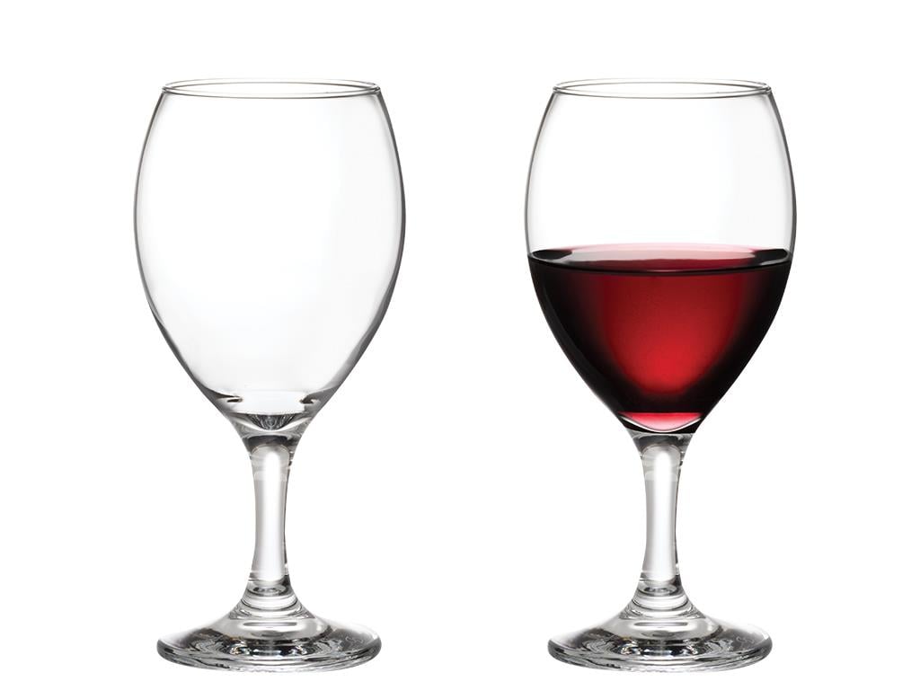 Simple Glass 3 Set Wine Goblet 385 ml Transparent