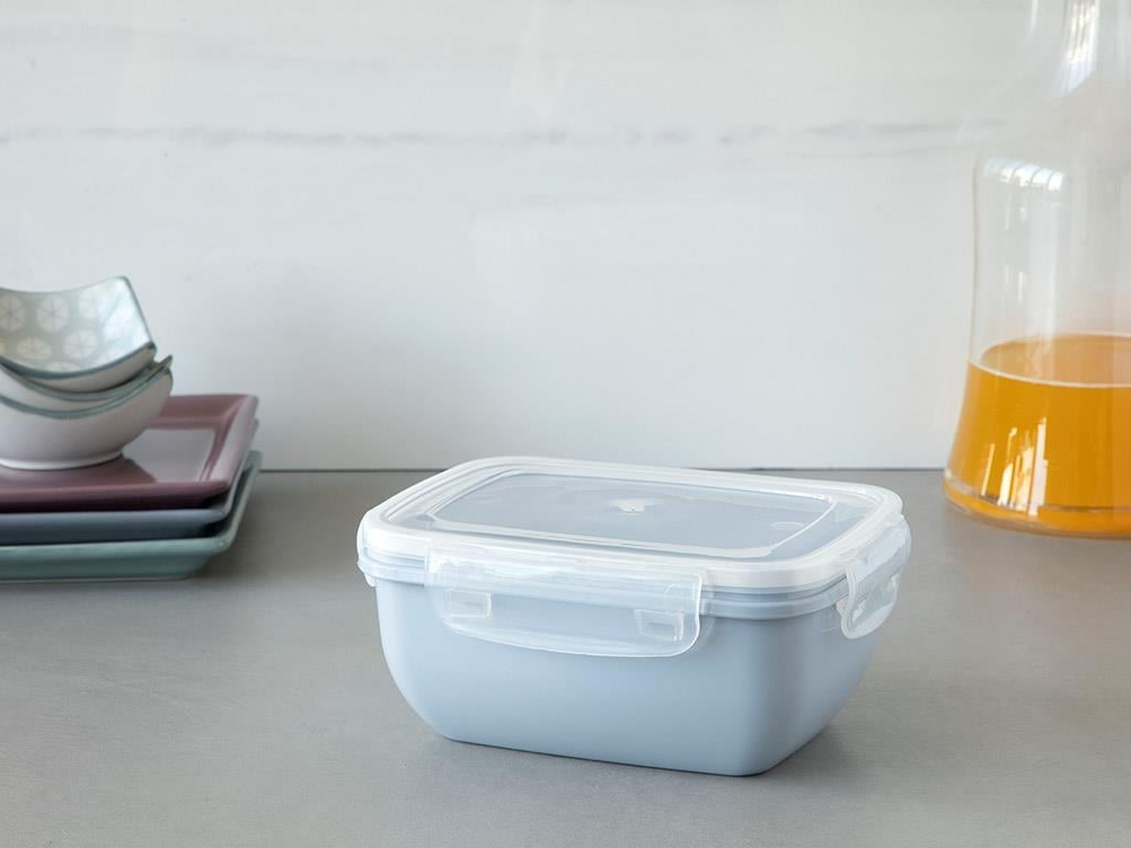 Stella Plastic Rectangular Storage Box 800 ml Gray